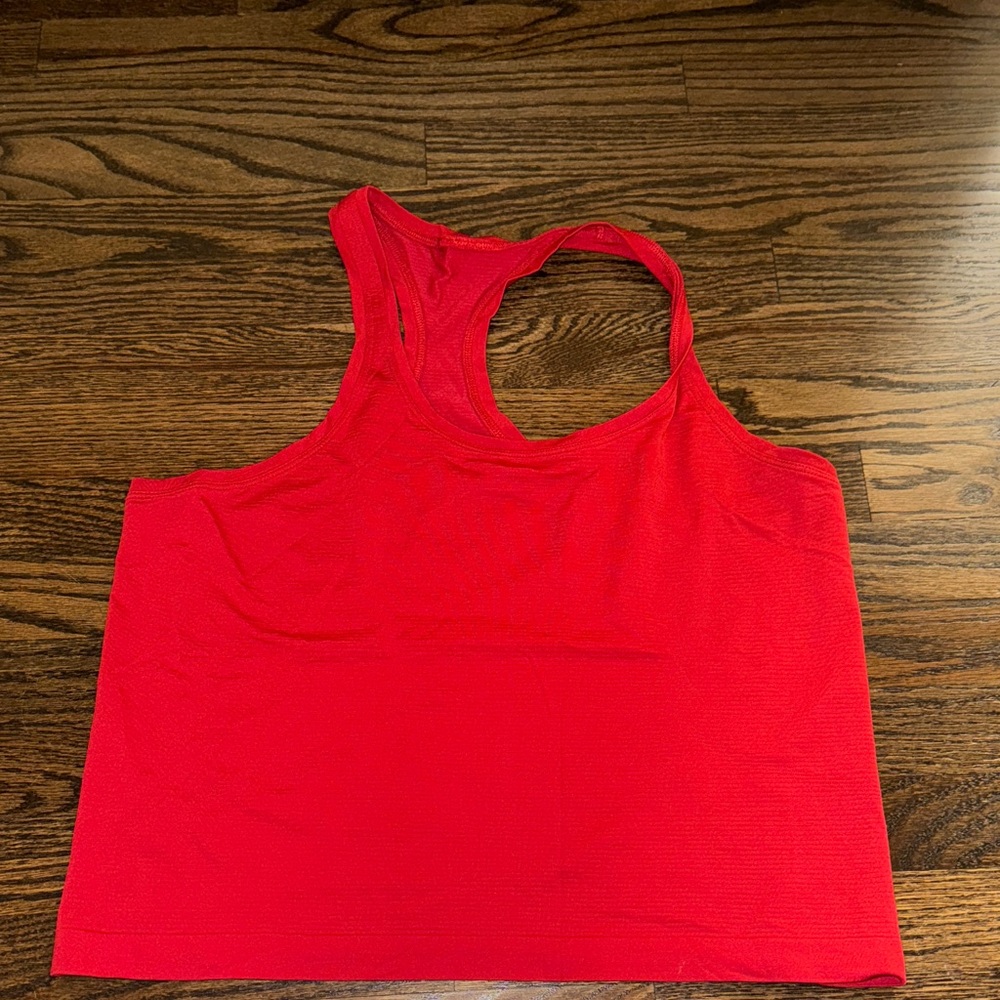 Red Sleeveless Tank Top